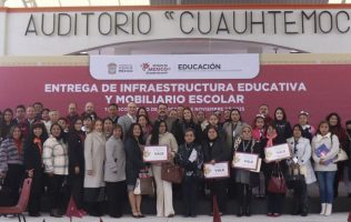Destina Delfina Gómez mayores recursos para mejorar la educación en Texcoco