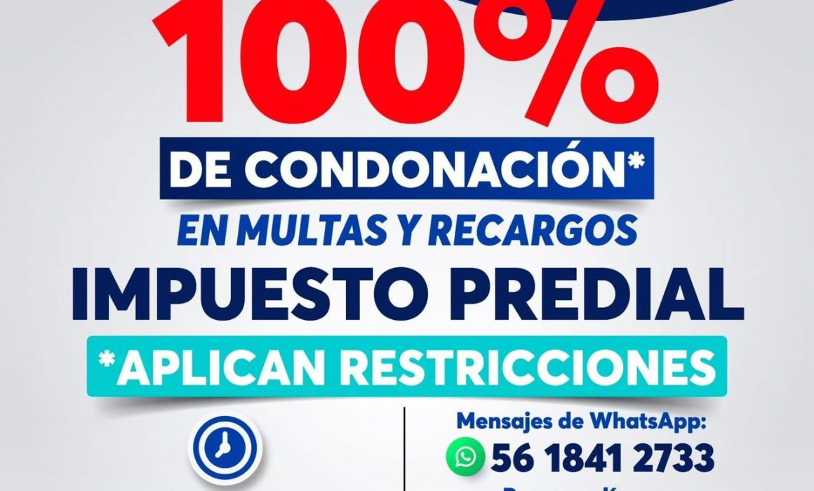 Implementa Huixquilucan descuentos en predial y agua durante el Buen Fin