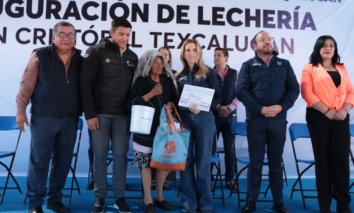 Inaugura Huixquilucan dos lecherías para fortalecer la nutrición familiar