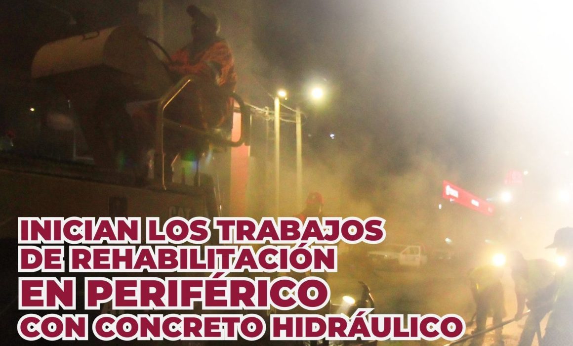 Inician obras de repavimentación en Periférico Norte