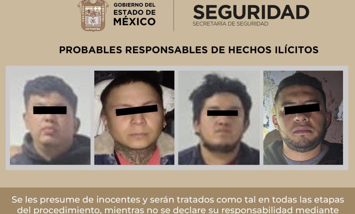 Intentaron huir pero les aseguraron armas y drogas en Tlalnepantla