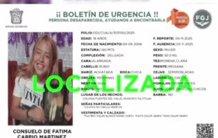 Localizan a joven de Tultepec tras varios días de búsqueda