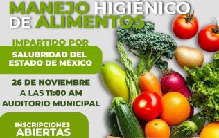 Ofrecerá Apaxco capacitación en manejo higiénico de alimentos