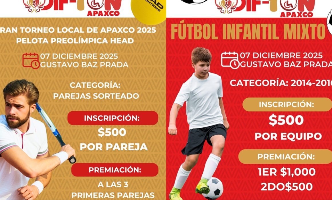 Recaudarán en Apaxco apoyo para discapacitados con evento deportivo