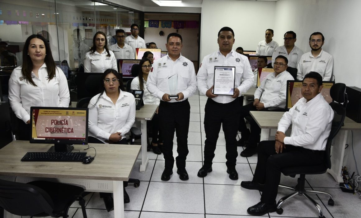 Recibe Policía Cibernética de la SSEM reconocimiento por buenas prácticas
