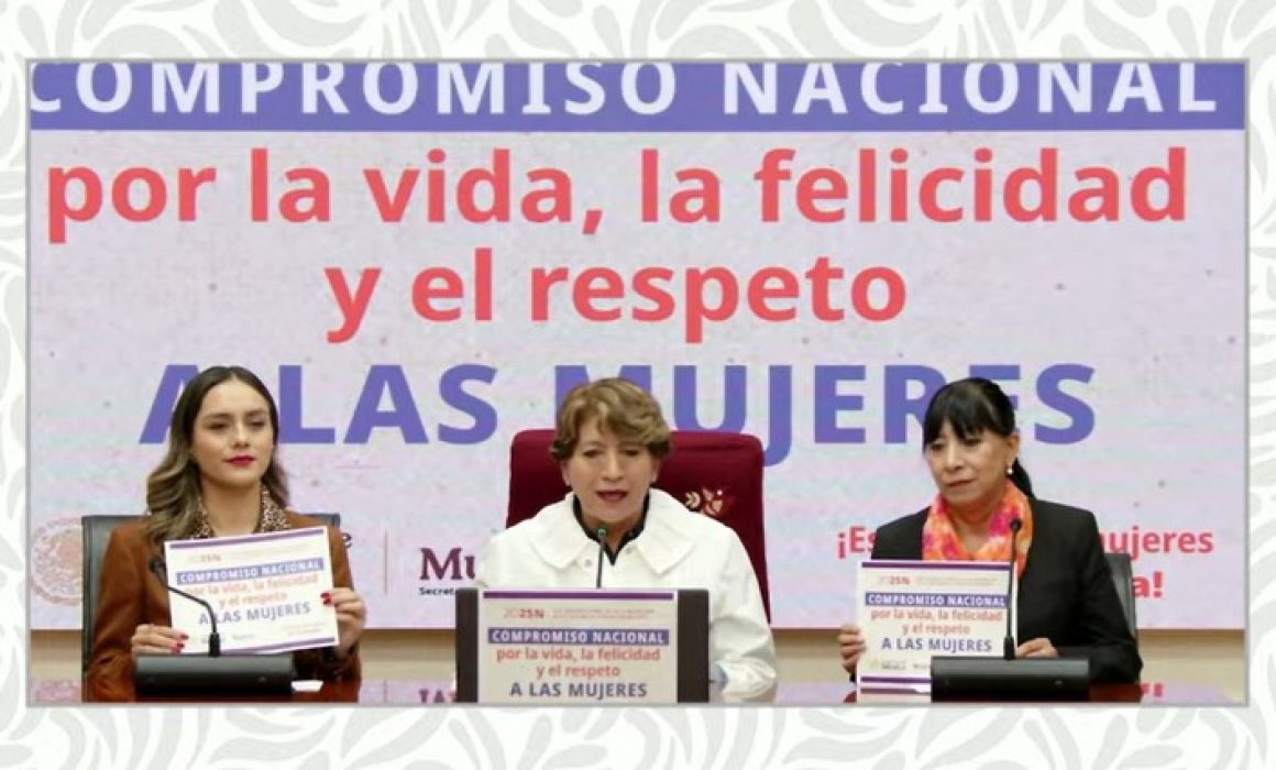 Se suma Delfina Gómez a campaña para erradicar la violencia a la mujer