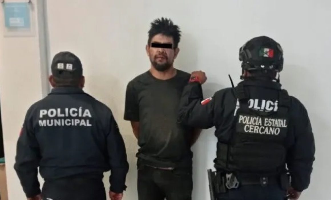 Someten y entregan a presunto ladrón en Tenango del Aire