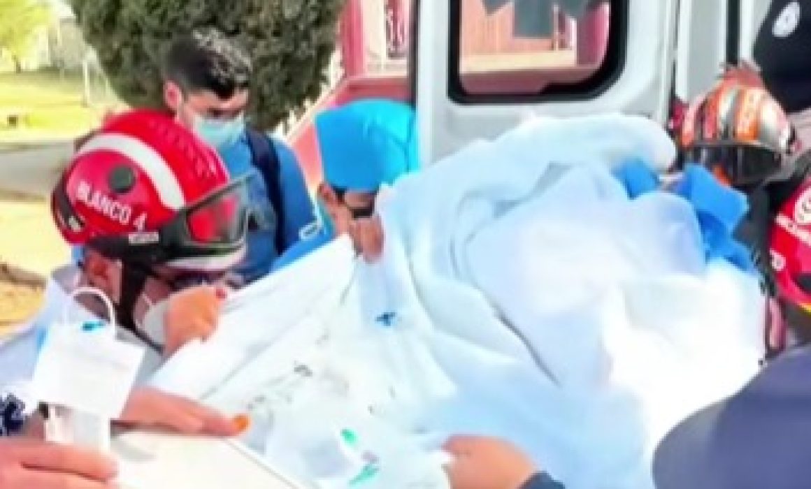 Trasladan en helicóptero a paciente con quemaduras desde Amecameca