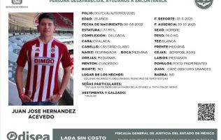 Confirma FGJEM hallazgo sin vida de joven reportado en Huehuetoca