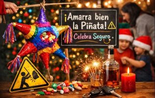 Aconseja PC amarrar bien la piñata en el Estado de México