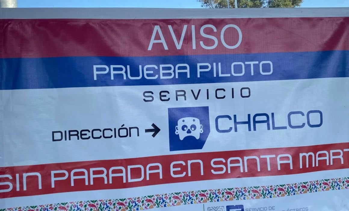 Activa Trolebús Elevado servicio directo Chalco-Constitución de 1917
