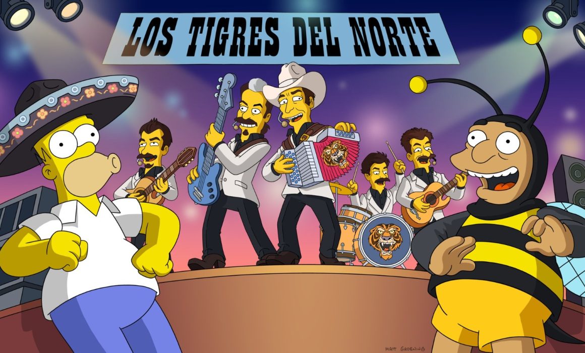 Aparecen Los Tigres del Norte, Iñárritu y Humberto Vélez en Los Simpson