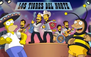 Aparecen Los Tigres del Norte, Iñárritu y Humberto Vélez en Los Simpson