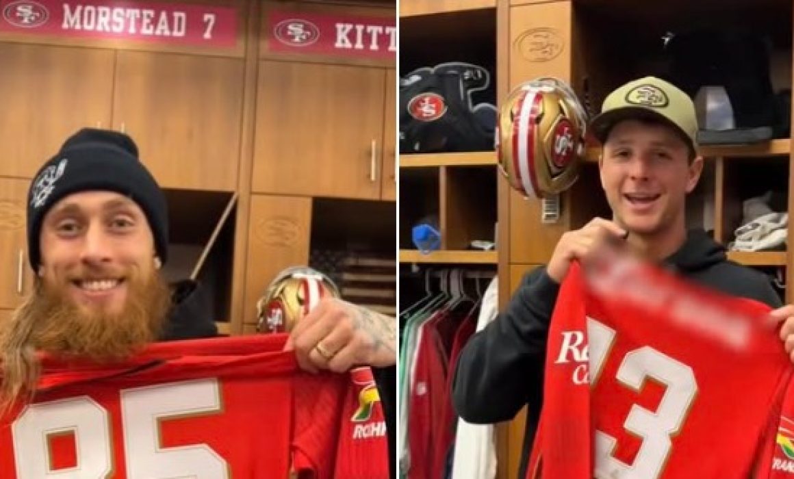 Apoyan 49ers a Toluca en la final; Purdy y Alarcón presumen jerseys