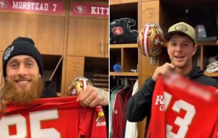 Apoyan 49ers a Toluca en la final; Purdy y Alarcón presumen jerseys