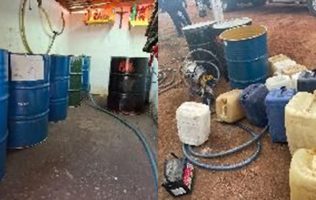 Aseguran autoridades más de 30 mil litros de hidrocarburo ilegal