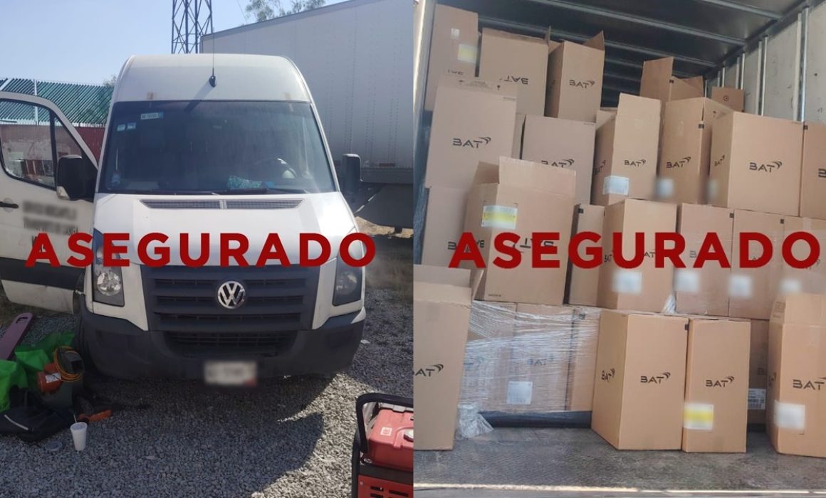 Aseguran cargamento robado en Zumpango con valor de 20 mdp