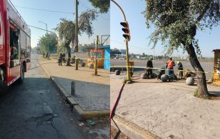 Atienden agentes de PC y Bomberos fuga de Gas en Cuautitlán Izcalli