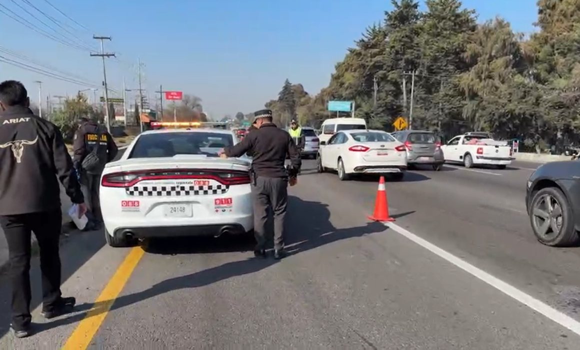 Atropellan a sujeto en la México-Toluca; intentaba cruzar la calle