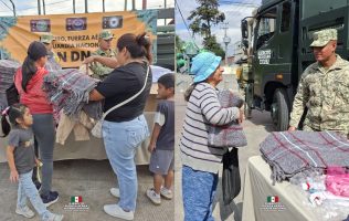 Auxilia Ejército a familias de Edomex ante heladas de la temporada 2025