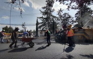 Avanza rehabilitación de calles de San Cayetano Morelos en Toluca