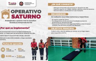 Brinda atención prioritaria Toluca con Operativo Saturno