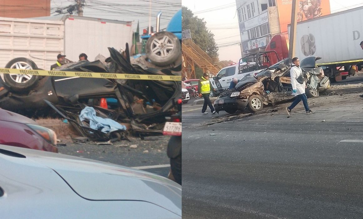 Choque en Texcoco-Lechería con tractocamión deja un muerto