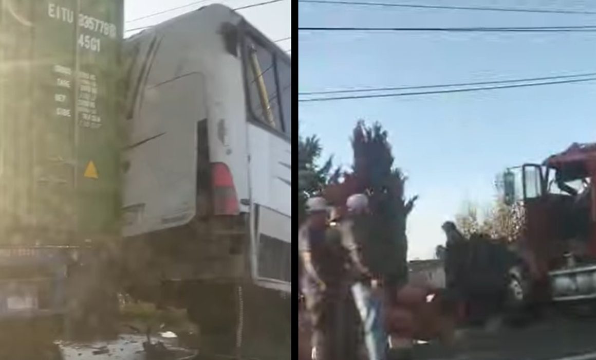 Colapsa la Toluca-Naucalpan por choque entre camión y tractocamión