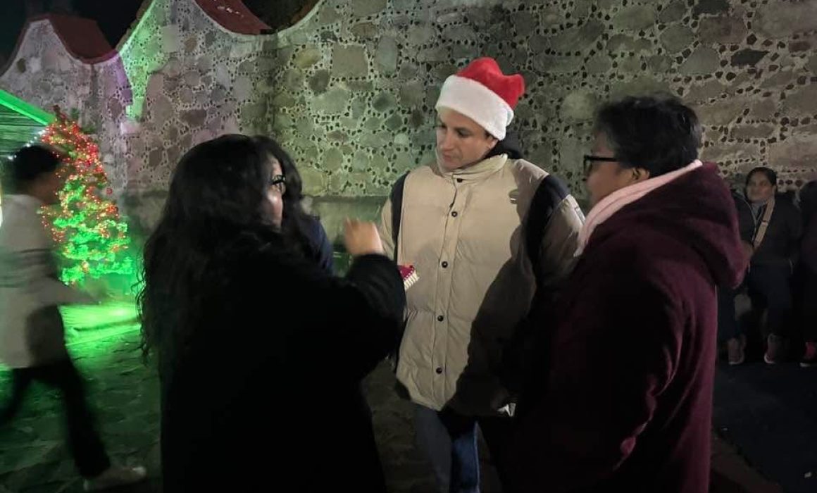 Comparte paz Raziel Chavarria en Navidad desde Jilotzingo