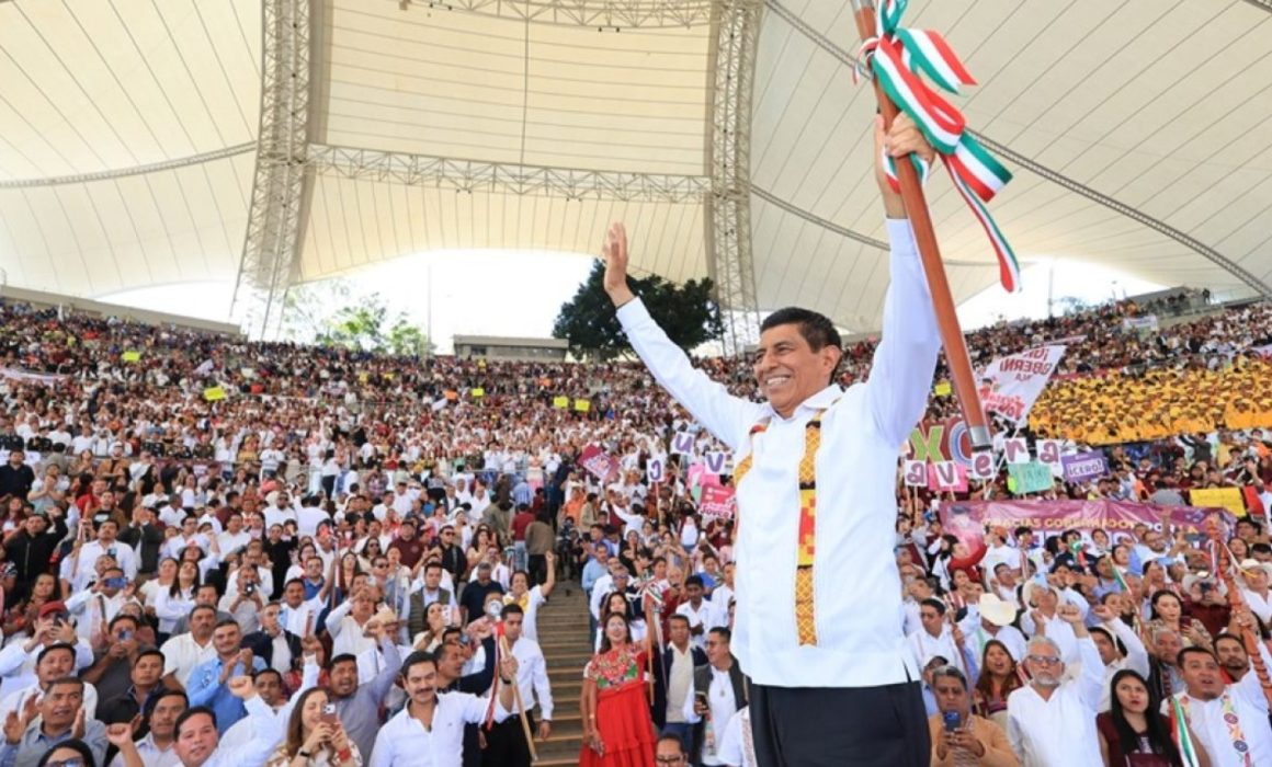 Cumple Salomón Jara 3 años transformando Oaxaca con bienestar