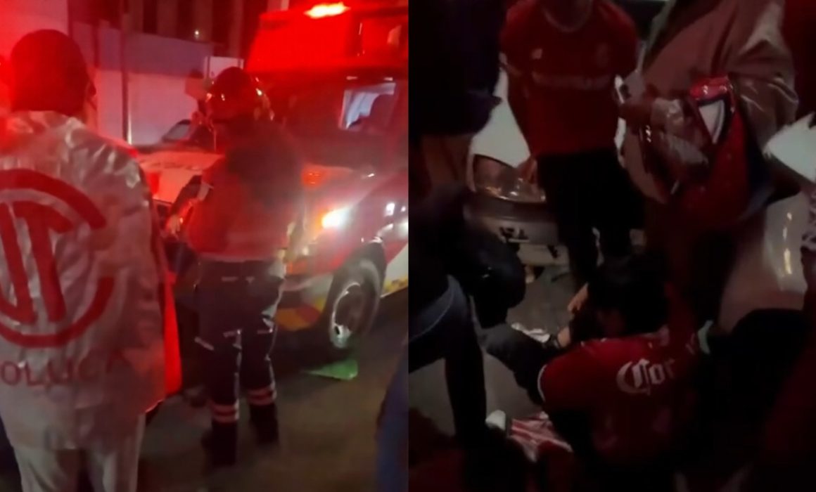 Denuncian autobús de caravana del Toluca que arrolló gente y dañó autos