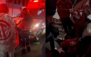 Denuncian autobús de caravana del Toluca que arrolló gente y dañó autos
