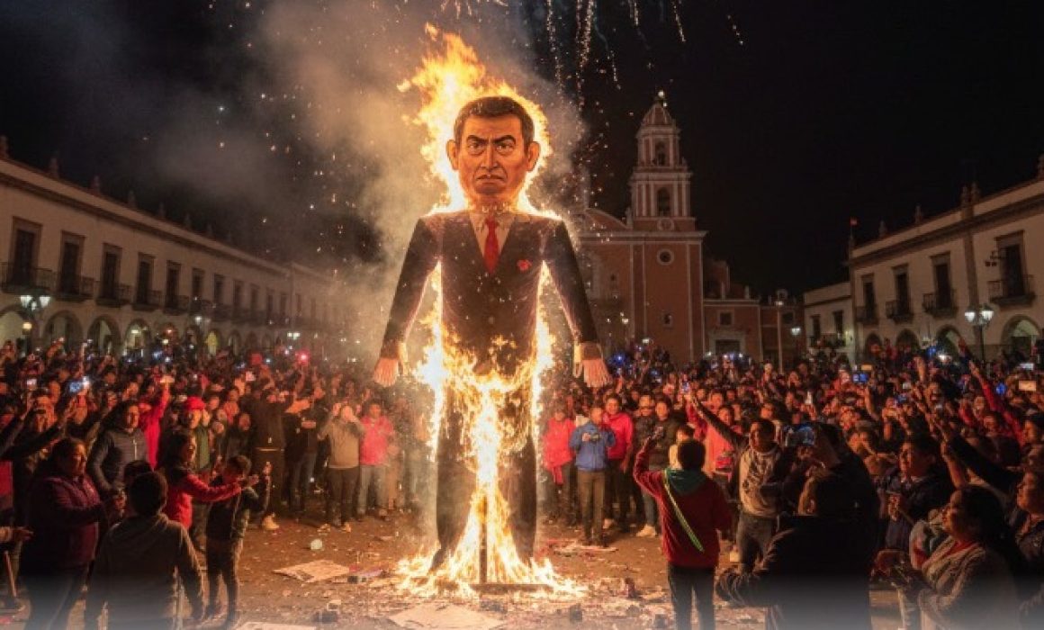 Despide el Estado de México el Año Viejo entre fuego y tradiciones