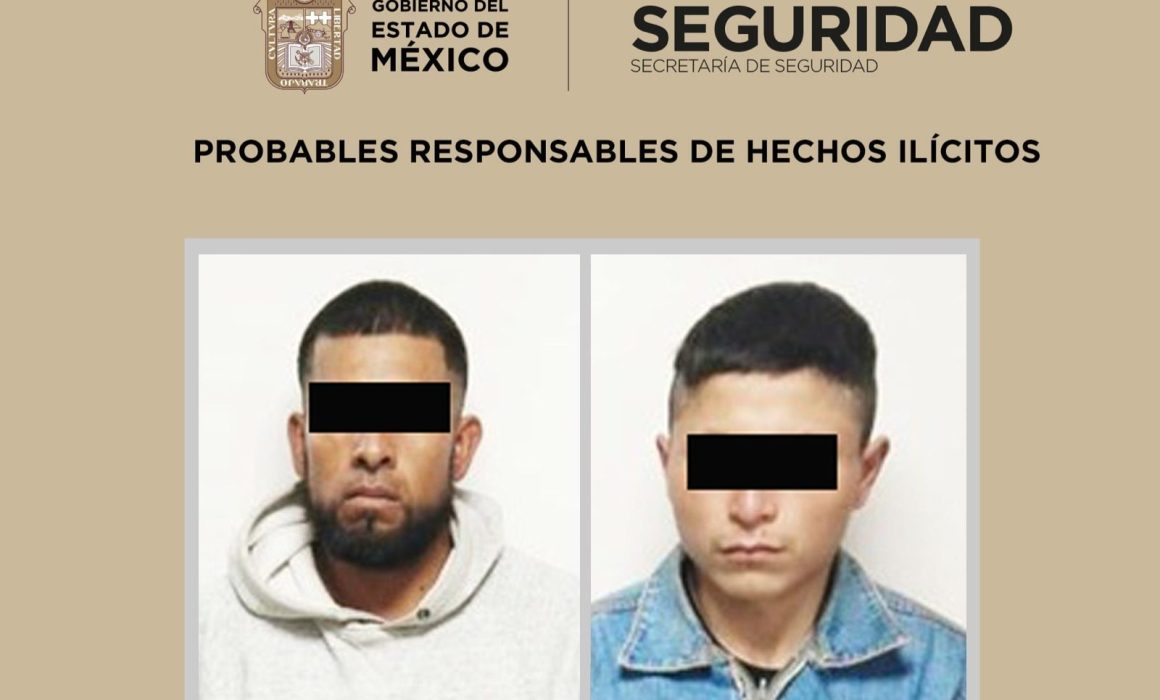 Detienen en Tenancingo a dos Halcones del CJNG