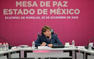 Encabeza Delfina Gómez Mesa de Paz y reporta baja delictiva en Ecatepec