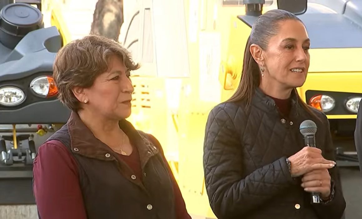 Recorren Claudia Sheinbaum y Delfina Gómez Tren Suburbano al AIFA