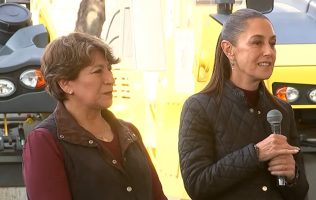 Recorren Claudia Sheinbaum y Delfina Gómez Tren Suburbano al AIFA