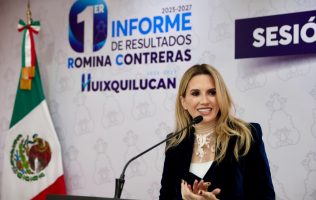 Entrega Romina Contreras informe con avances que impulsan Huixquilucan