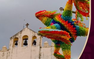 Envía Delfina Gómez reconocimiento a Acolman por el día de la piñata