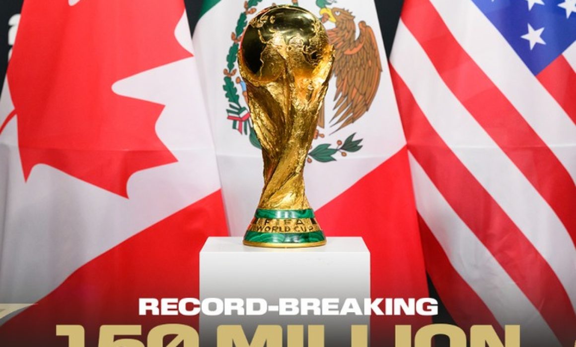 Explota boletaje del Mundial 2026 con 150 millones de solicitudes