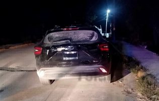 Hallan camioneta robada a hombre en Otzolotepec con un cadáver dentro