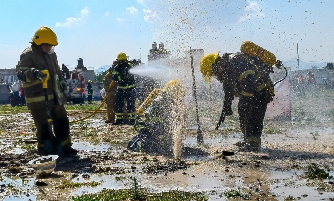 Impulsa Tonanitla cultura preventiva con simulacros por fuga de Gas LP