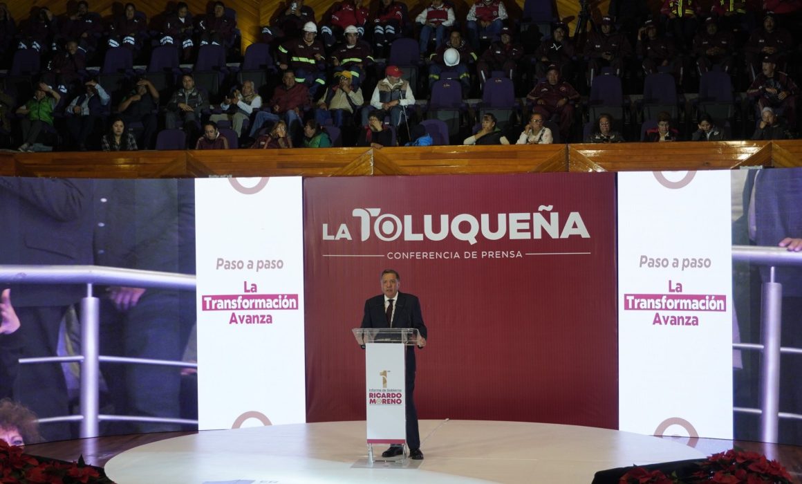 Logra Ricardo Moreno reducir 25% incidencia delictiva en Toluca en 2025