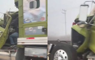 Ocasiona el clima nublado choque múltiple en el Mexiquense en Zumpango