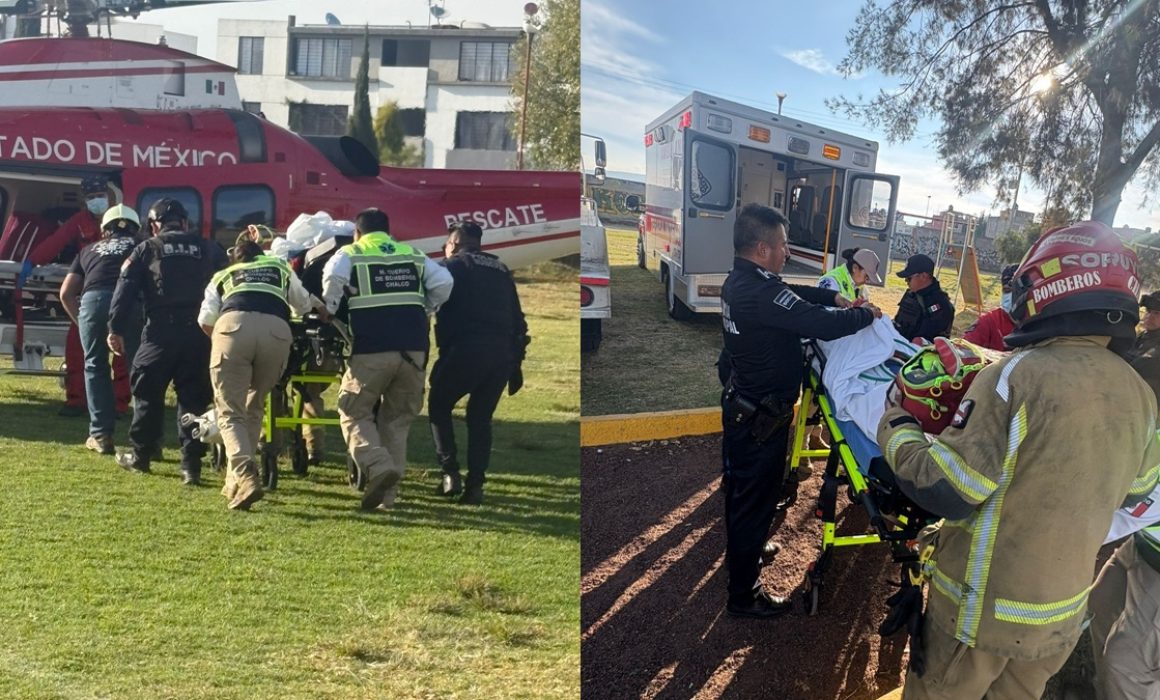 Realiza Grupo Relámpagos traslado aéreo urgente para salvar a la mujer