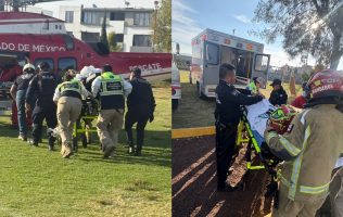 Realiza Grupo Relámpagos traslado aéreo urgente para salvar a la mujer