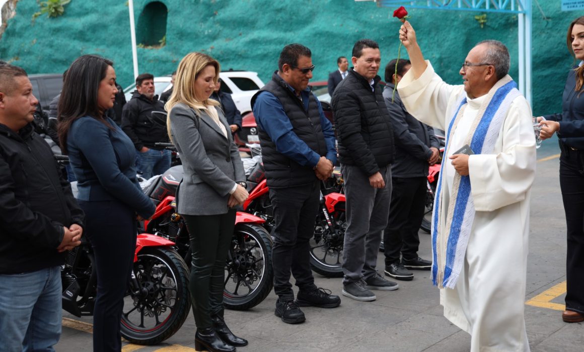 Recibe Huixquilucan motos para agilizar atención en situaciones de riesgo