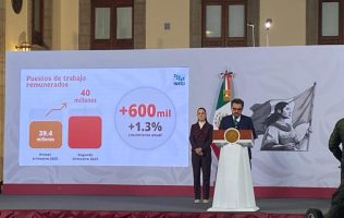 Récord de empleos formales con 600 mil nuevos trabajadores, destaca IMSS