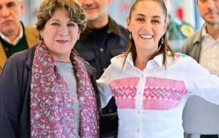 Recorre Claudia Sheinbaum y Delfina Gómez el Tren Suburbano al AIFA