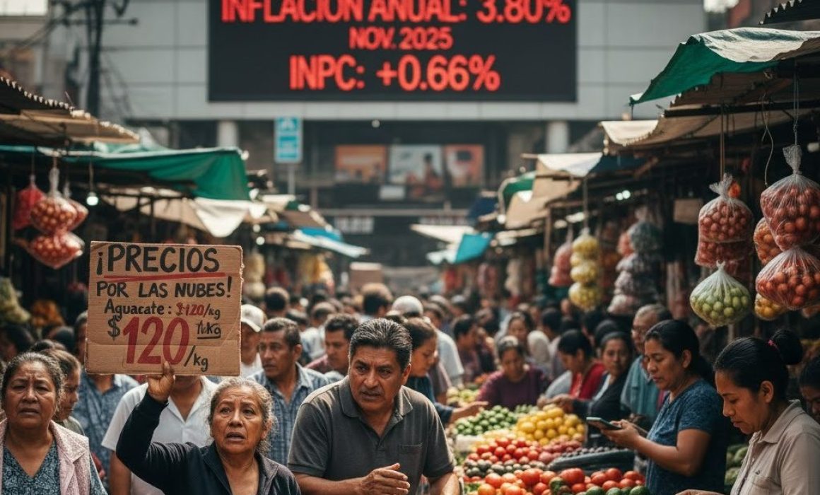 Se dispara la inflación en noviembre; alcanza una tasa anual de 3.80%